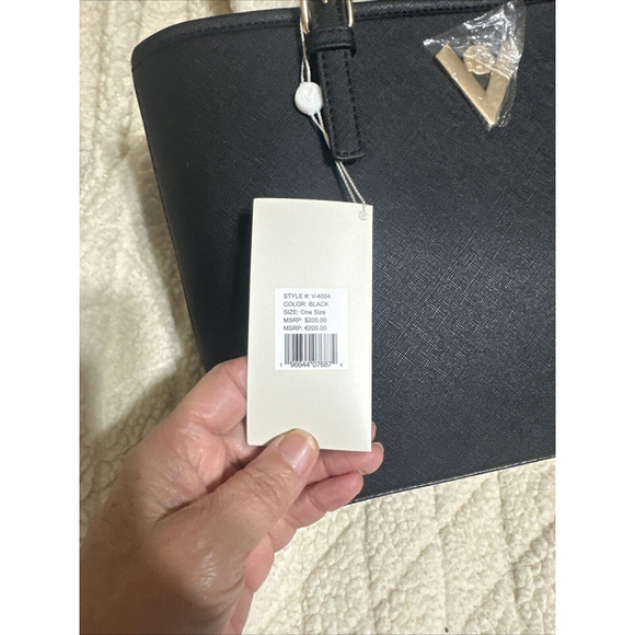 Valentino Orlandi Black Tote Bag With Wallet New with Tags MSRP $200 - Picture 3 of 10